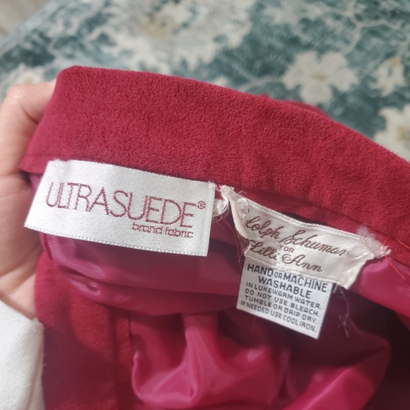 VINTAGE ultrasuede Adolph Schuman for Lilli Ann skirt - Picture 3 of 9